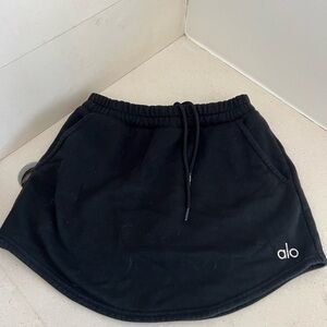 Alo black sweat skirt. Size xs